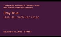 Stay True: Hua Hsu with Ken Chen | Conversations from the Cullman Center